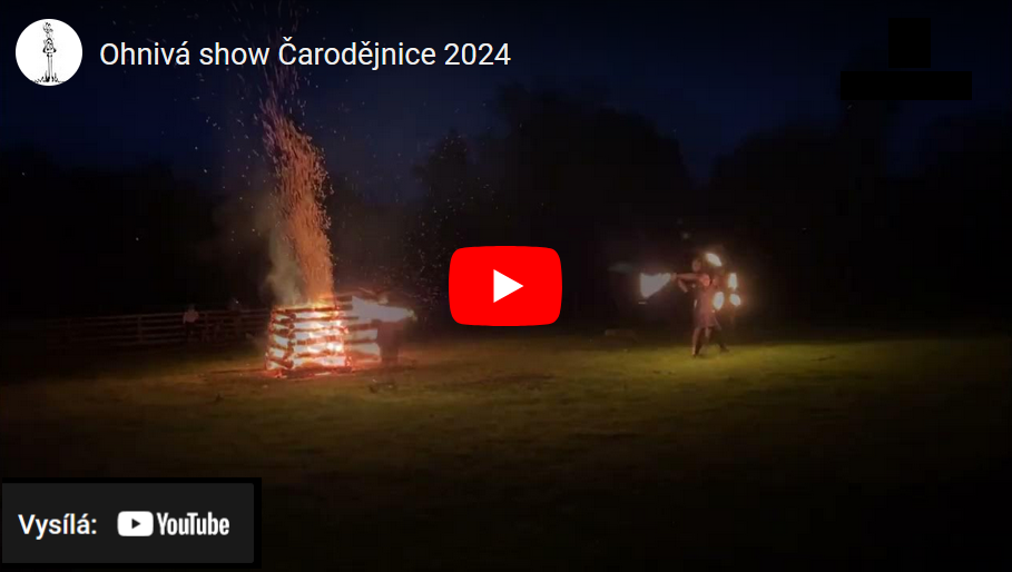 Ohnivá show Čarodějnice 2024